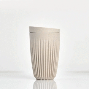 HUSKEE Cup 12 oz/355ml Reusable Coffee Cups (Natural)
