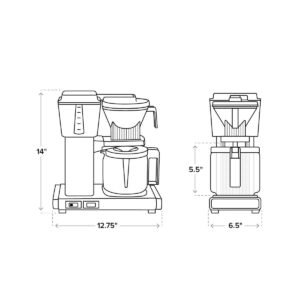 Technivorm Moccamaster KBGV Select Glass Carafe Brewer 53931 (Slate) - Image 2