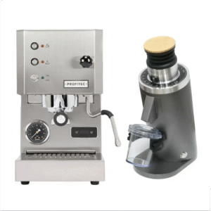 Profitec Go (Stainless Steel) Espresso Machine & DF54 Gen 2 Grinder (Grey) Bundle - Image 1